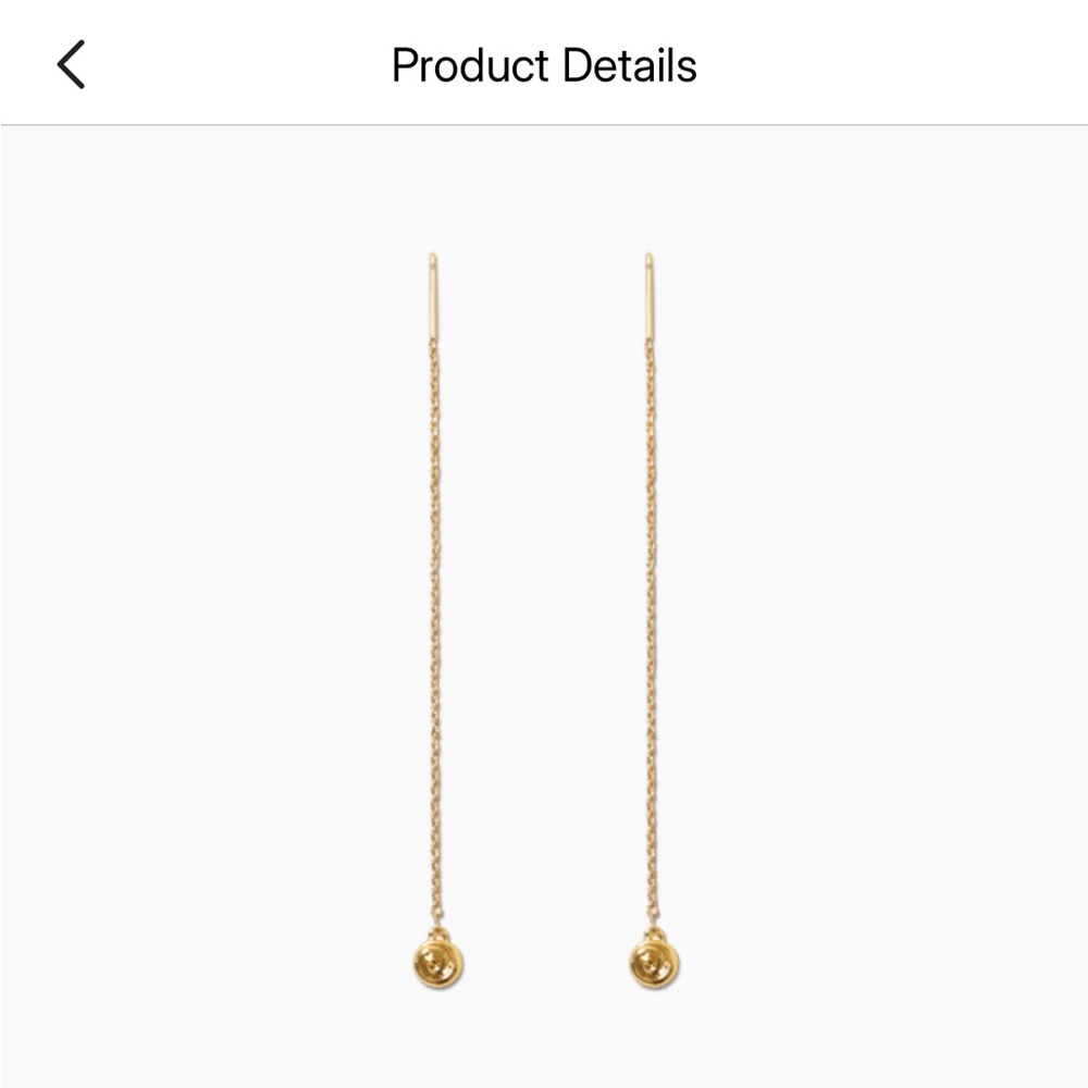 Luv Aj Gold Shell Coil Earrings